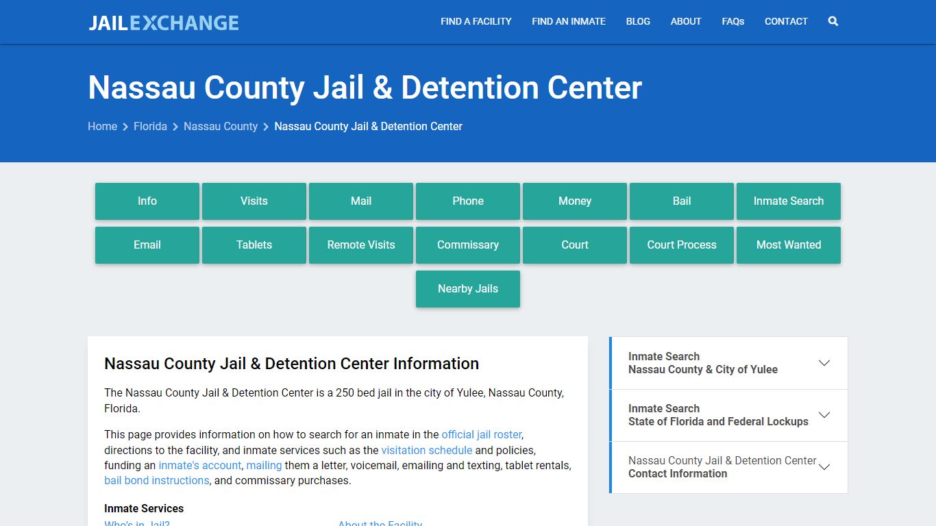 Nassau County Jail & Detention Center - Jail Exchange